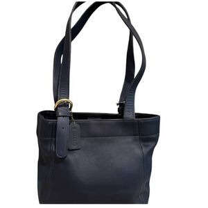 Vintage 90s Coach Classic Soho Black Leather Bag-Made in USA